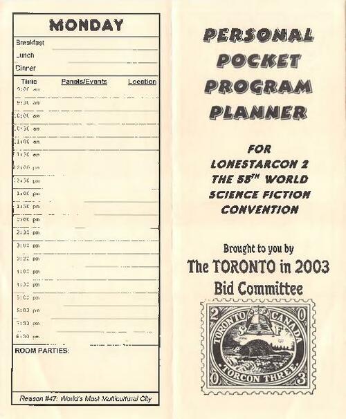 Pocket Program Planner